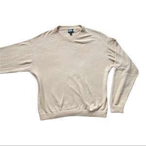 Tommy Bahama yellow v neck sweater Sz XXL